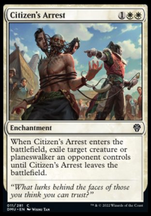 (011) Magic The Gathering Dominaria United Single: Citizen's Arrest Common