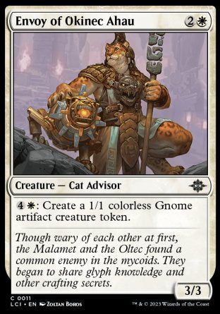 (011) Magic The Gathering The Lost Caverns of Ixalan Single: Envoy of Okinec Ahau Holo Common