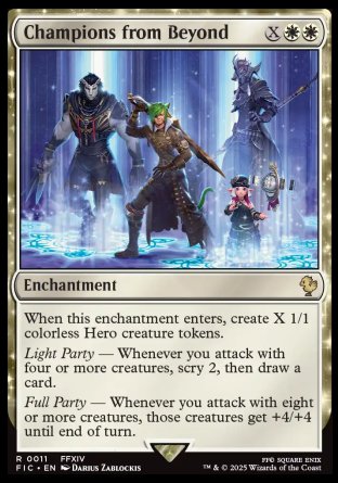 (011) Magic The Gathering Commander: Magic: The Gathering - FINAL FANTASY: Collector's Edition Single: Champions from Beyond Holo Rare