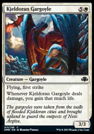 (011) Magic The Gathering Dominaria Remastered Single: Kjeldoran Gargoyle Holo Common