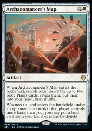 (012) Magic The Gathering Commander: Strixhaven Single: Archaeomancer's Map Rare