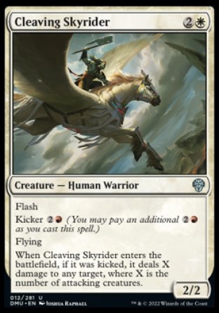 (012) Magic The Gathering Dominaria United Single: Cleaving Skyrider Holo Uncommon