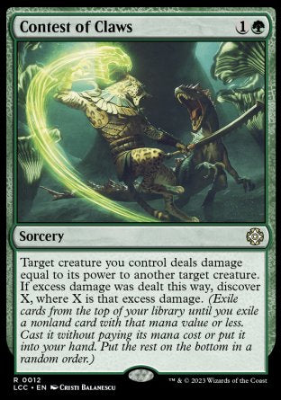 (012) Magic The Gathering Commander: The Lost Caverns of Ixalan Single: Contest of Claws Rare