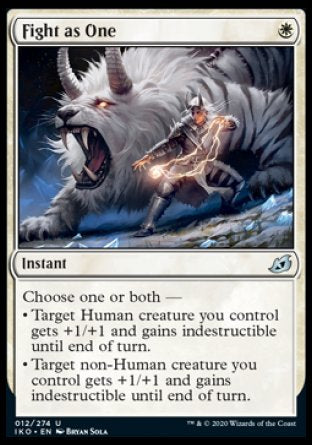(012/274) Magic The Gathering Ikoria: Lair of Behemoths Single: Fight as One Holo Uncommon