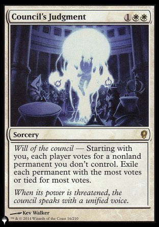 (016) Magic The Gathering The List Single: Council's Judgment Rare