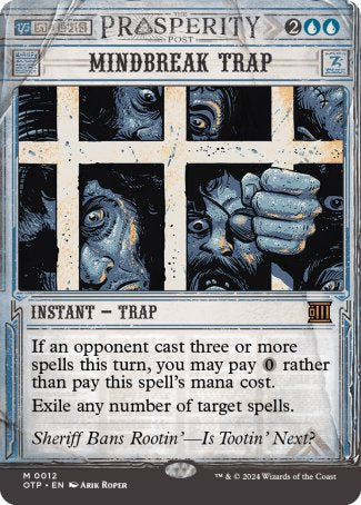 (012) Magic The Gathering Breaking News Single: Mindbreak Trap (V.1) Holo Mythic