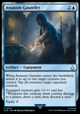 (012) Magic The Gathering Universes Beyond: Assassin's Creed Single: Assassin Gauntlet Holo Uncommon