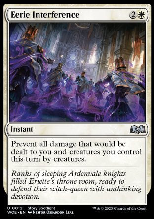 (012) Magic The Gathering Wilds of Eldraine Single: Eerie Interference Holo Uncommon