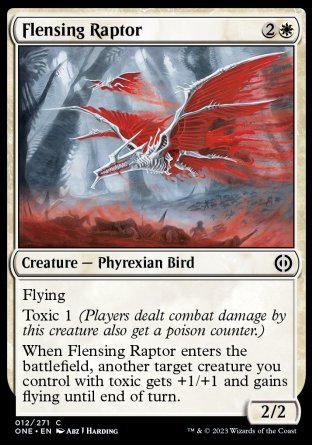 (012) Magic The Gathering Phyrexia: All Will Be One Single: Flensing Raptor Common