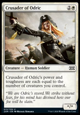 (013/332) Magic The Gathering Double Masters Single: Crusader of Odric Holo Common