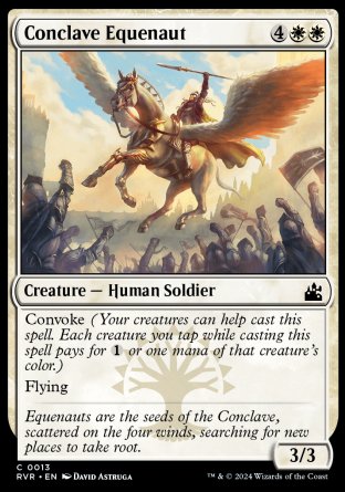 (013) Magic The Gathering Ravnica Remastered Single: Conclave Equenaut Holo Common
