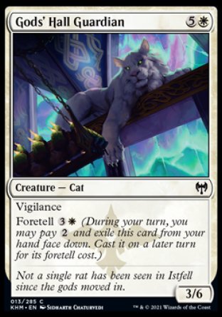 (013/285) Magic The Gathering Kaldheim Single: Gods' Hall Guardian Common