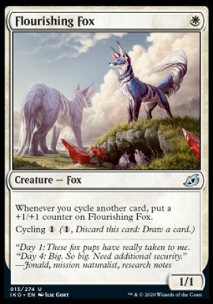 (013/274) Magic The Gathering Ikoria: Lair of Behemoths Single: Flourishing Fox Holo Uncommon