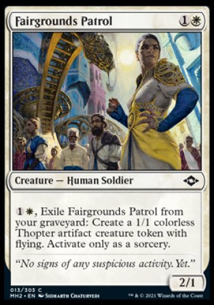 (013) Magic The Gathering Modern Horizons 2 Single: Fairgrounds Patrol Holo Common