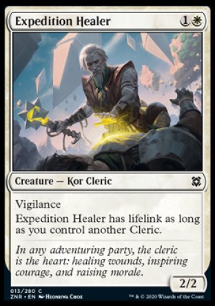 (013/280) Magic The Gathering Zendikar Rising Single: Expedition Healer Holo Common