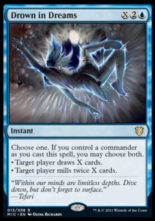 (013) Magic The Gathering Commander: Innistrad: Midnight Hunt Single: Drown in Dreams (V.1) Rare
