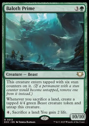 (013) Magic The Gathering Commander: Edge of Eternities Single: Baloth Prime Rare