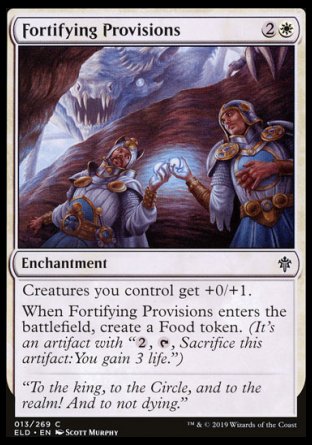 (013/269) Magic The Gathering Throne of Eldraine Single: Fortifying Provisions Holo Common