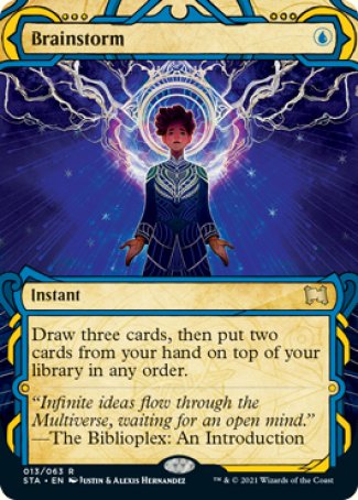 (013) Magic The Gathering Mystical Archive Single: Brainstorm (V.3) Rare
