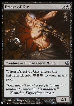 (007) Magic The Gathering The List Single: Priest of Gix Uncommon