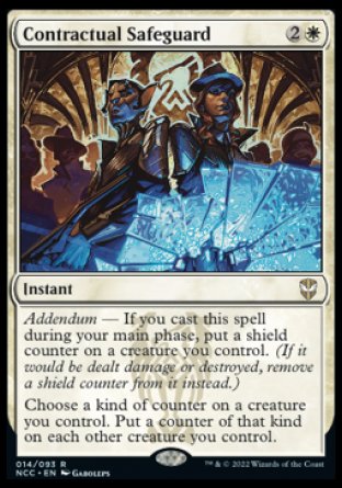 (014) Magic The Gathering Commander: Streets of New Capenna Single: Contractual Safeguard Rare