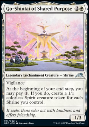 (014) Magic The Gathering Kamigawa: Neon Dynasty Single: Go-Shintai of Shared Purpose Uncommon