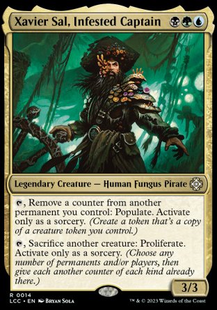 (014) Magic The Gathering Commander: The Lost Caverns of Ixalan Single: Xavier Sal, Infested Captain Holo Rare
