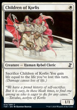 (014/289) Magic The Gathering Time Spiral Remastered Single: Children of Korlis Holo Common