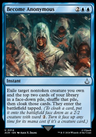 (014) Magic The Gathering Universes Beyond: Assassin's Creed Single: Become Anonymous Uncommon