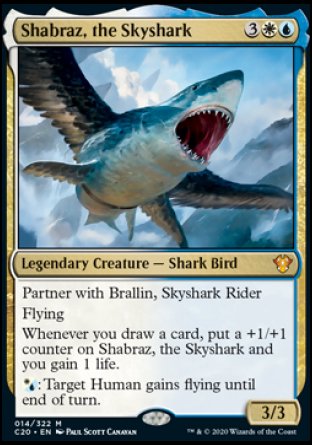 (014/322) Magic The Gathering Commander: Ikoria Single: Shabraz, the Skyshark Holo Mythic