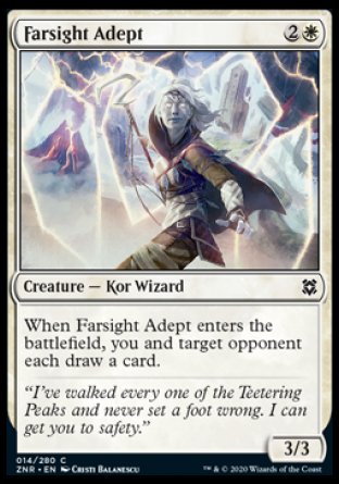 (014/280) Magic The Gathering Zendikar Rising Single: Farsight Adept Holo Common