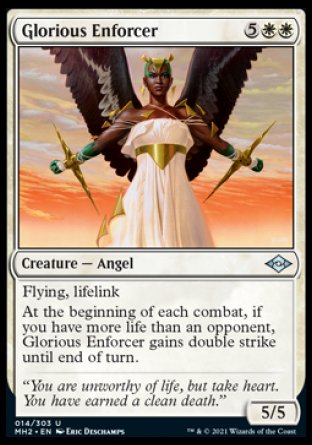 (014) Magic The Gathering Modern Horizons 2 Single: Glorious Enforcer Uncommon
