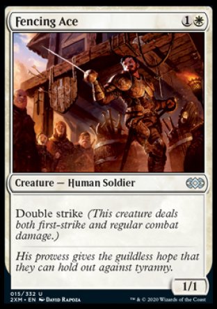 (015/332) Magic The Gathering Double Masters Single: Fencing Ace Uncommon