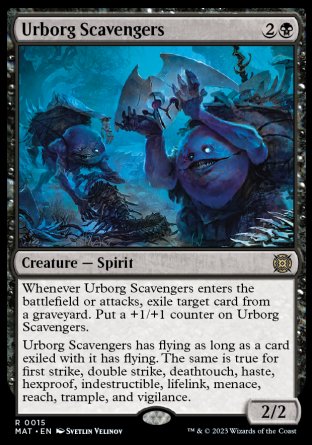 (015) Magic The Gathering March of the Machine: The Aftermath Single: Urborg Scavengers Rare