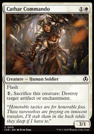 (015) Magic The Gathering Innistrad Remastered Single: Cathar Commando Holo Common