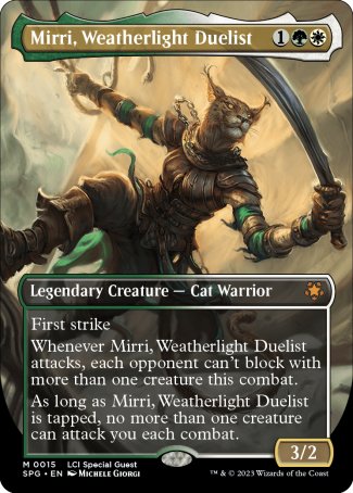 (015) Magic The Gathering Special Guests Single: Mirri, Weatherlight Duelist Holo Mythic