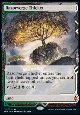 (015/030) Magic The Gathering Zendikar Rising Expeditions Single: Razorverge Thicket Holo Mythic