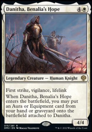 (015) Magic The Gathering Dominaria United Single: Danitha, Benalia's Hope Holo Rare