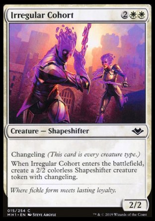 (015/254) Magic The Gathering Modern Horizons Single: Irregular Cohort Holo Common