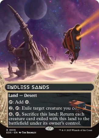 (015) Magic The Gathering Stellar Sights Single: Endless Sands (V.1) Rare