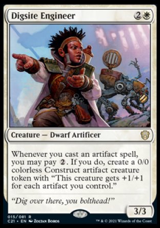 (015) Magic The Gathering Commander: Strixhaven Single: Digsite Engineer Rare