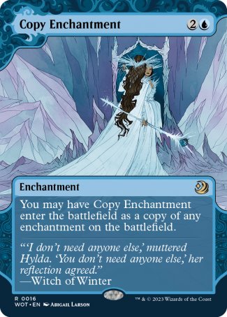 (016) Magic The Gathering Enchanting Tales Single: Copy Enchantment Holo Rare