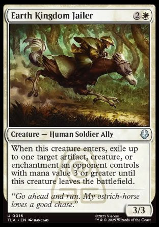 (016) Magic The Gathering Magic: The Gathering | Avatar: The Last Airbender Single: Earth Kingdom Jailer Holo Uncommon