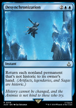 (016) Magic The Gathering Universes Beyond: Assassin's Creed Single: Desynchronization Rare