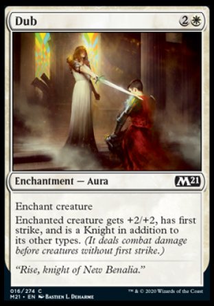 (016) Magic The Gathering Core 2021 Single: Dub Holo Common