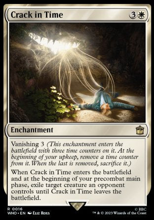 (016) Magic The Gathering Universes Beyond: Doctor Who Single: Crack in Time Holo Rare