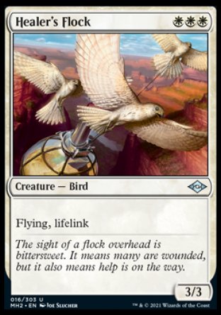 (016) Magic The Gathering Modern Horizons 2 Single: Healer's Flock Uncommon