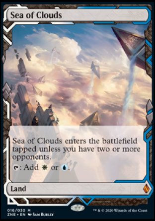 (016/030) Magic The Gathering Zendikar Rising Expeditions Single: Sea of Clouds Holo Mythic