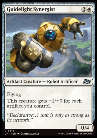 (016) Magic The Gathering Aetherdrift Single: Guidelight Synergist Uncommon