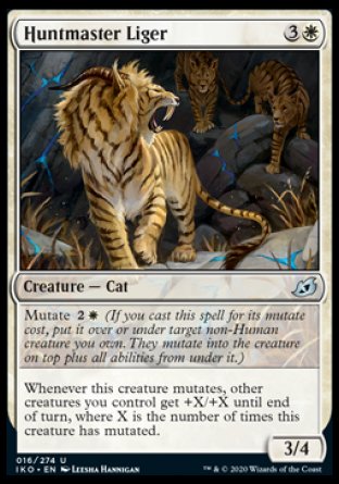 (016/274) Magic The Gathering Ikoria: Lair of Behemoths Single: Huntmaster Liger Uncommon